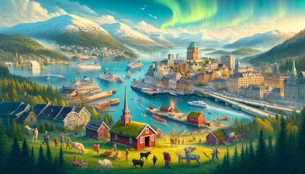 Fiordes da Noruega, Aurora Boreal e Estrada Fantástica