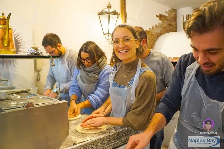 Authentic pizza making lesson and secret dough with drink included.